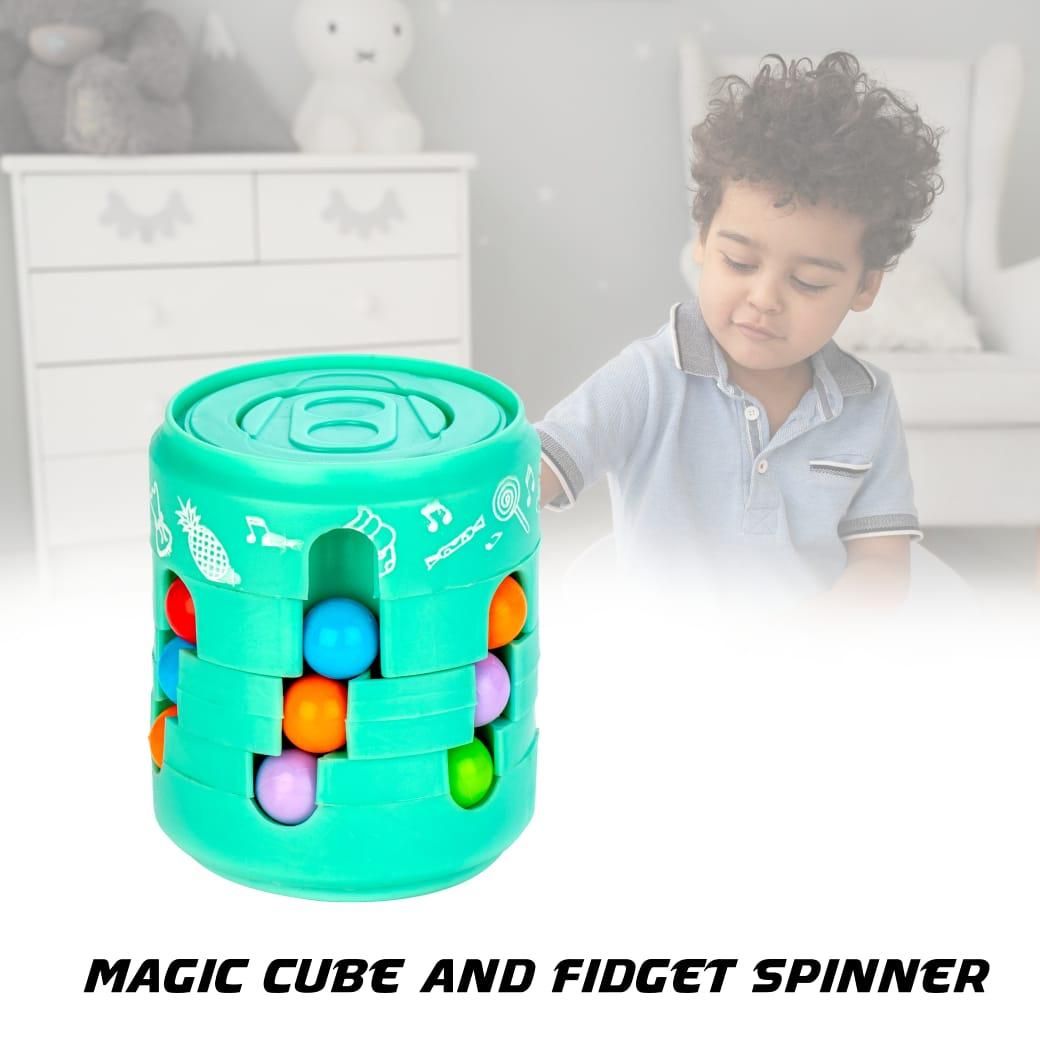 Can Cube Toy Magic Bean – Rotating Sliding Puzzle Game for Kids, Birthday, Halloween, Christmas & Thanksgiving Gift – Pack of 2