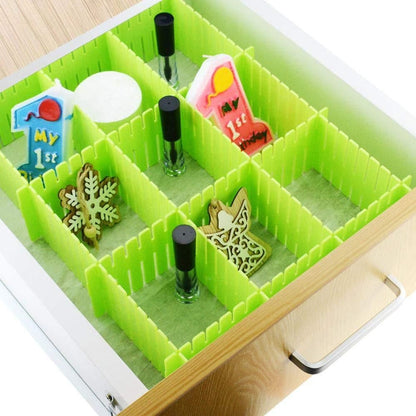 8 Pcs Adjustable Drawer Organizer Divider – Expandable Storage Tray for Socks, Underwear, Jewelry, Office Supplies – Kitchen, Bedroom & Office Organizer