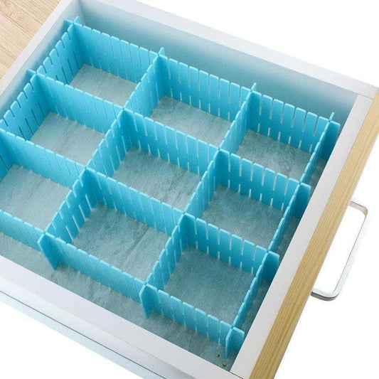 8 Pcs Adjustable Drawer Organizer Divider – Expandable Storage Tray for Socks, Underwear, Jewelry, Office Supplies – Kitchen, Bedroom & Office Organizer
